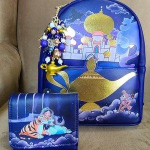 Loungefly Disney Jasmine Castle Series Backpack & Wallet Set